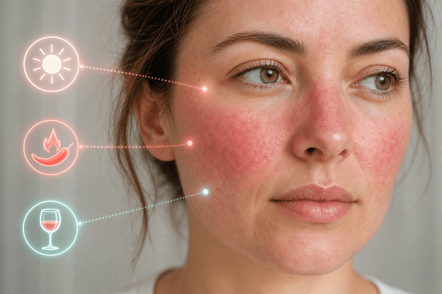 Rosazea: Symptome und Behandlung
